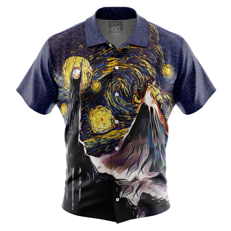 Lord of the Rings Starry Night Button Up Hawaiian Shirt