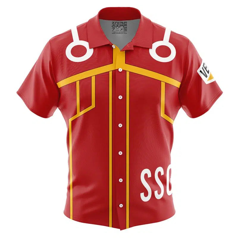 Luffy Egghead Island One Piece Button Up Hawaiian Shirt