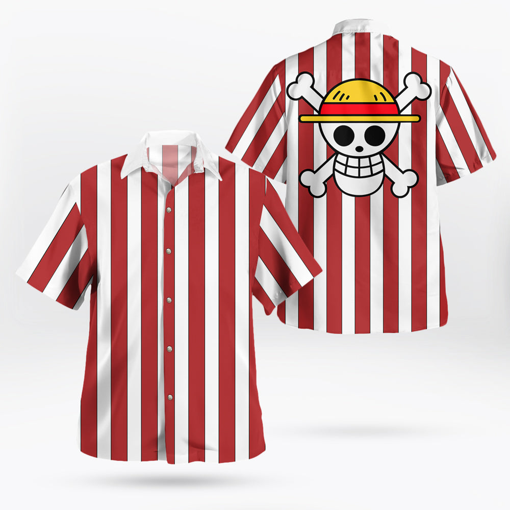 Luffy Stampede Outfit Hawaiian Shirt (Cidre Guild Arc) For Sale | One Piece Universe Store