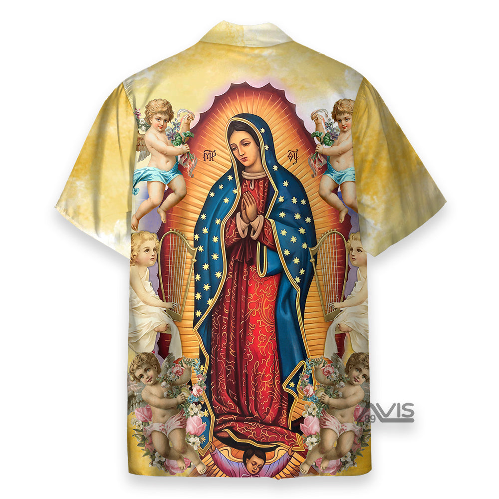 Faith-Inspired Guadalupe - Hawaiian Shirt