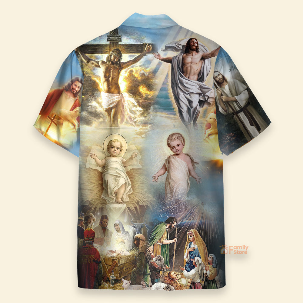 The Life of Jesus Aloha Hawaiian Shirts