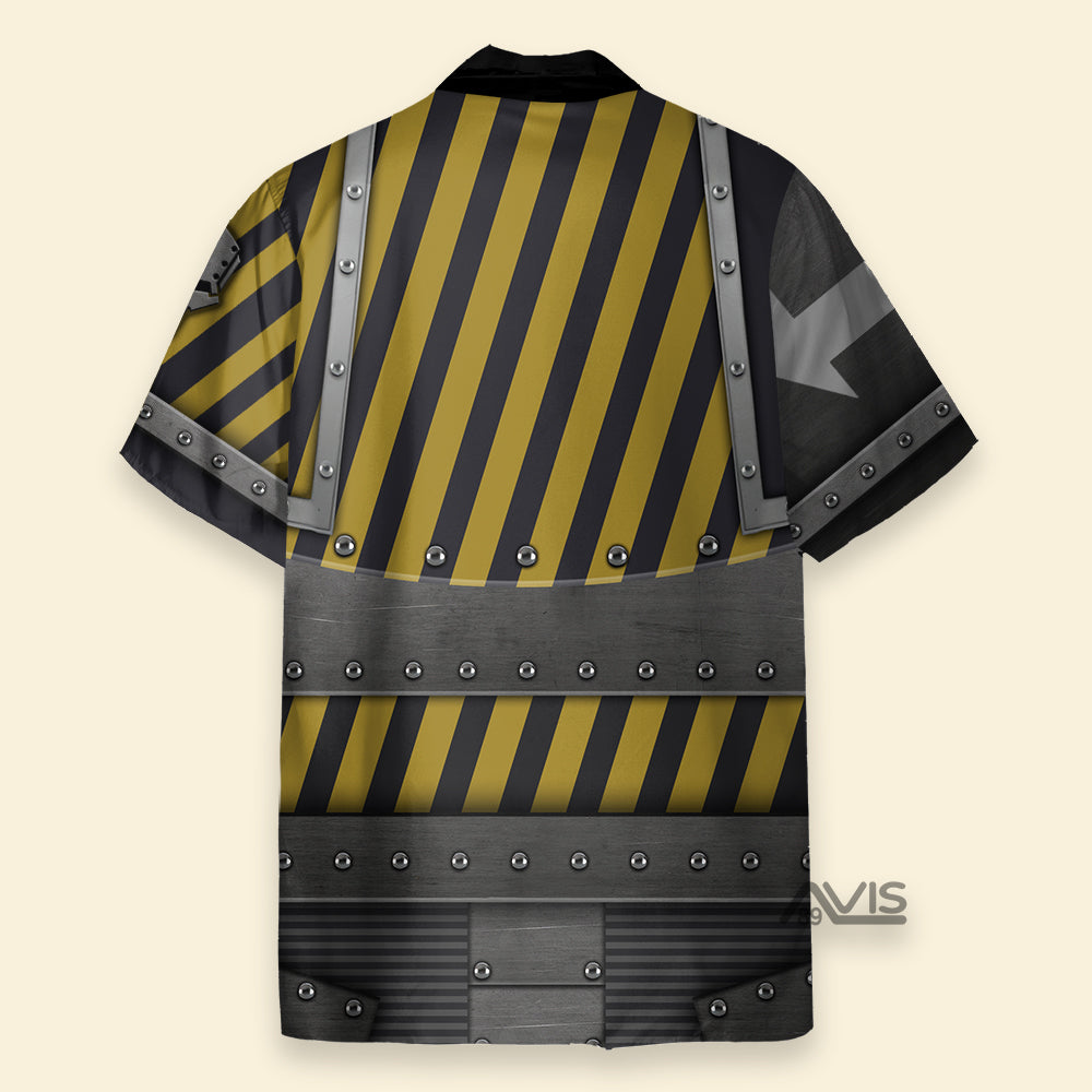 Warhammer The Iron Warriors Legion Colour Scheme - Costume Cosplay Hawaiian Shirt CSWRH115