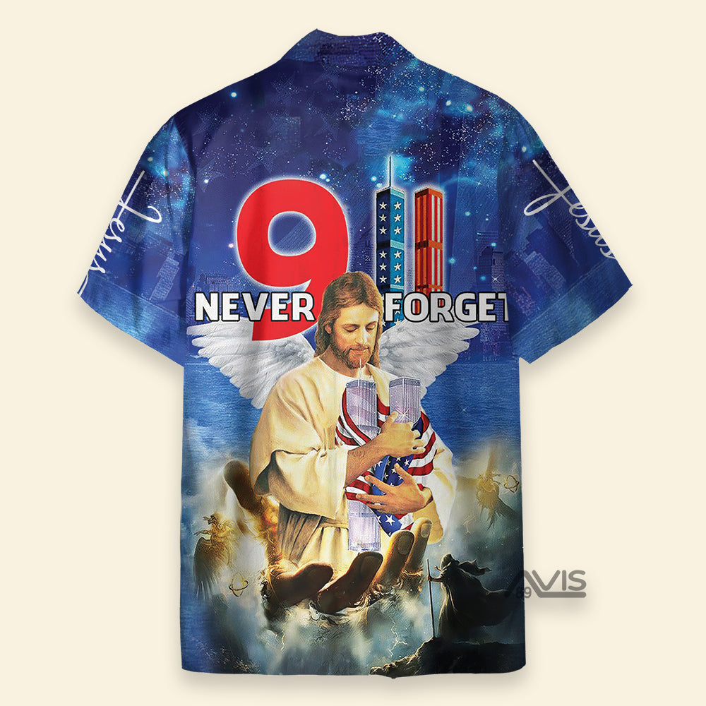 Faith Inspired Bless 911 Day Never Forget - Hawaiian Shirt