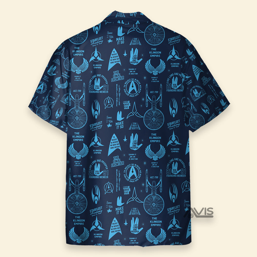 Trekkie SaTr Pattern Hawaiian Shirt