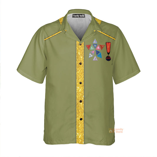 SaTr James T. Kirk Cool Cosplay Costume-  Hawaiian Shirt