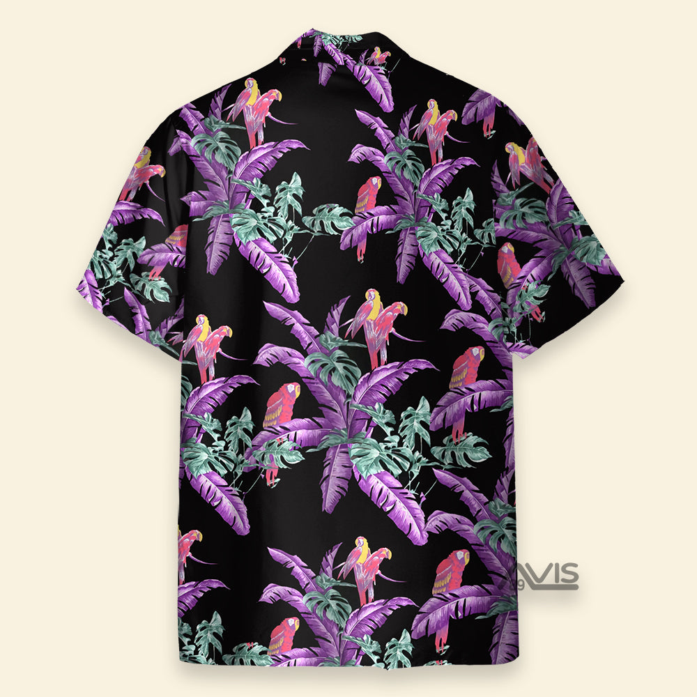 Tom Selleck Magnum Pi Jungle Bird Black Costume Cosplay - Hawaii Shirt