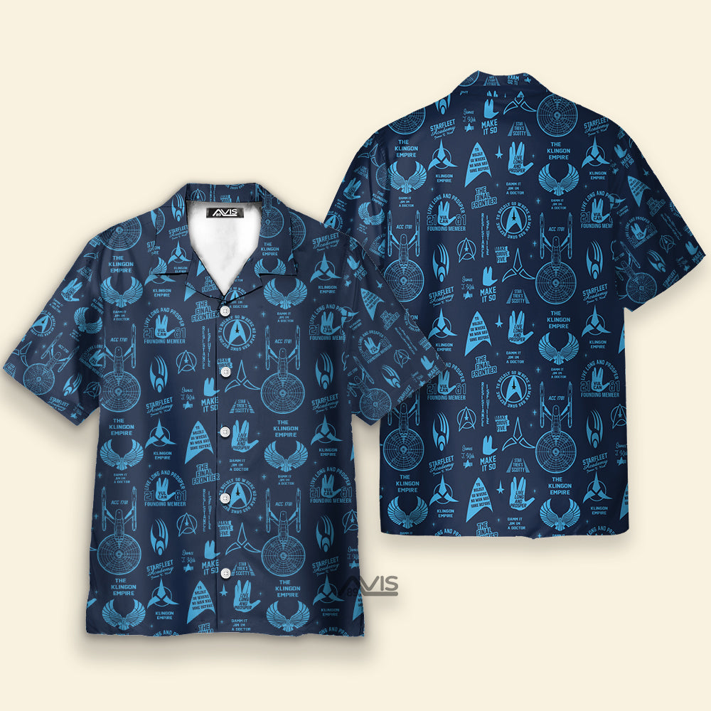 Trekkie SaTr Pattern Hawaiian Shirt