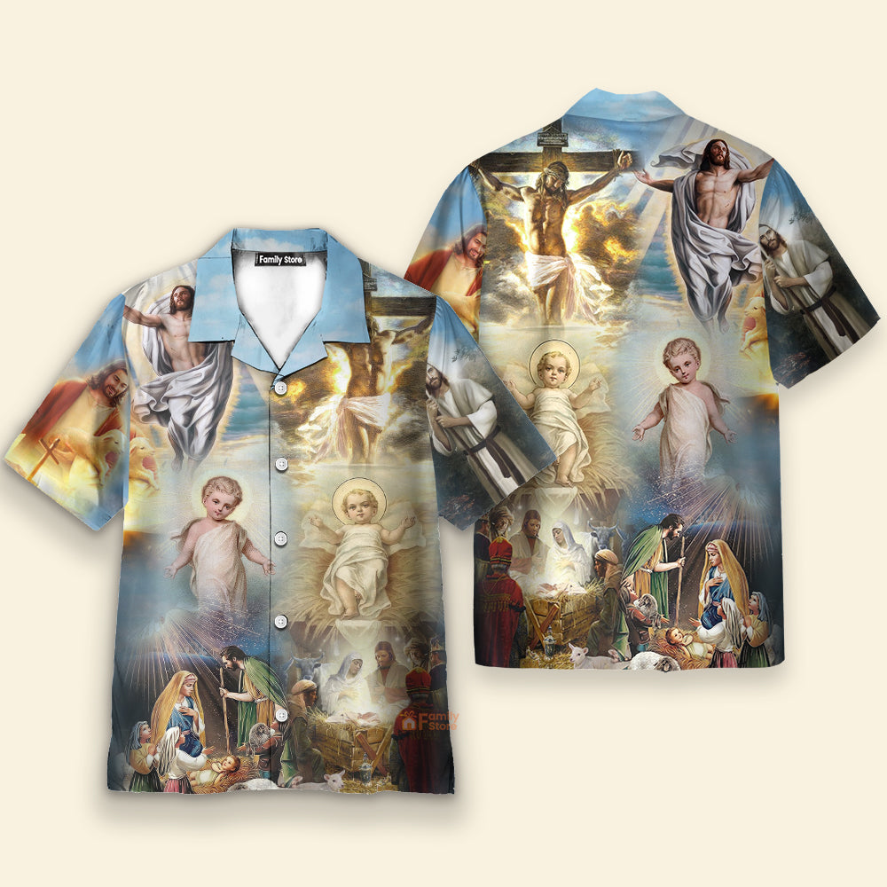 The Life of Jesus Aloha Hawaiian Shirts