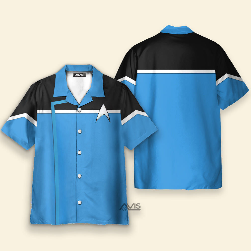 SaTr Dress Uniform Science Division Cool Cosplay Costume - Hawaiian Shirt