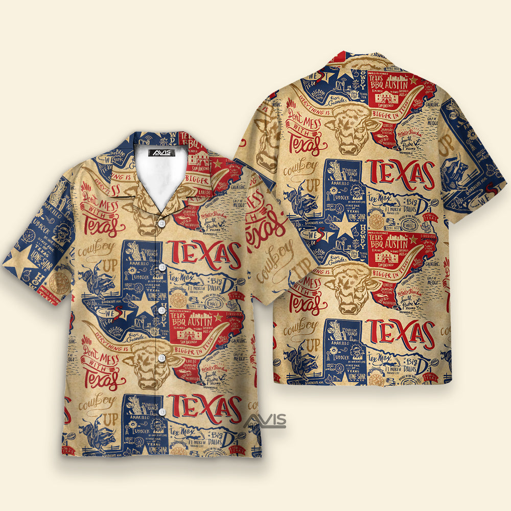 Don't Mess With Texas, State Of Texas - Hawaiian Shirt
