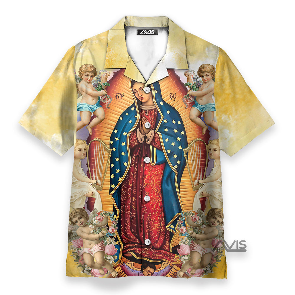 Faith-Inspired Guadalupe - Hawaiian Shirt