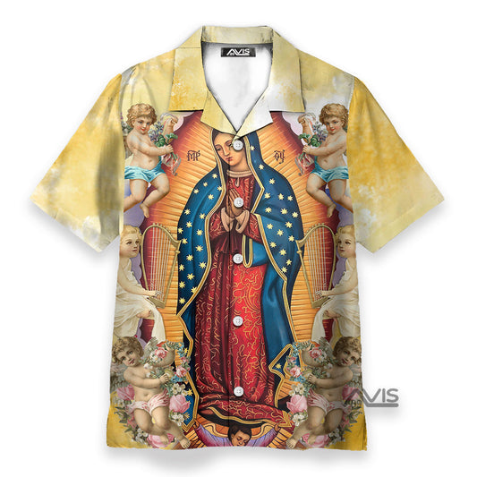 Faith-Inspired Guadalupe - Hawaiian Shirt