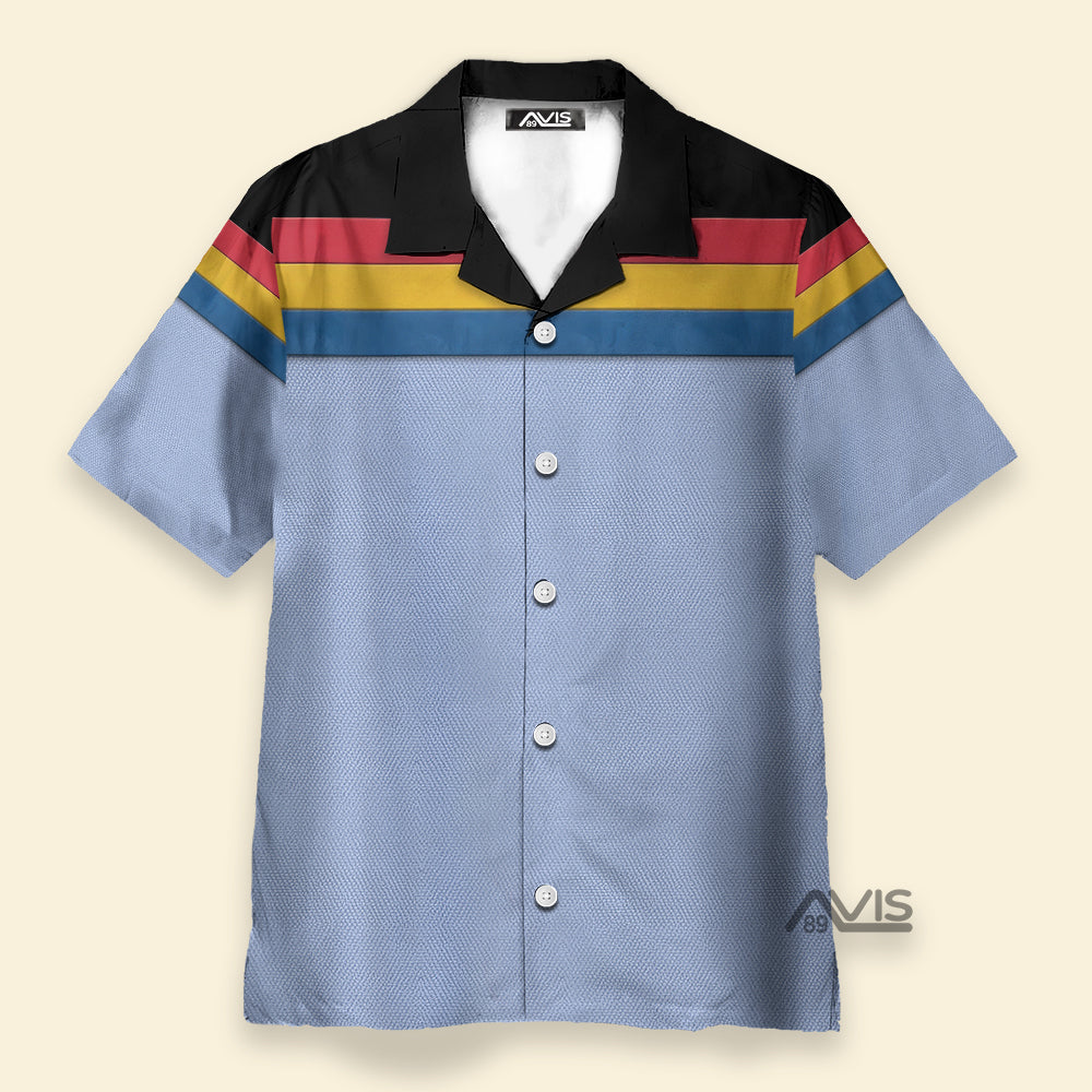 SaTr Wesley Crusher Cool Costume Cosplay - Hawaiian Shirt