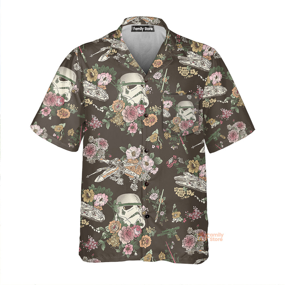 Stwa Stormtrooper Flower Vintage Hawaiian Shirt