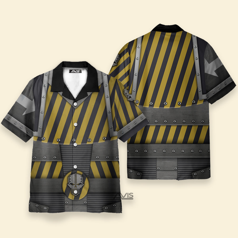 Warhammer The Iron Warriors Legion Colour Scheme - Costume Cosplay Hawaiian Shirt CSWRH115