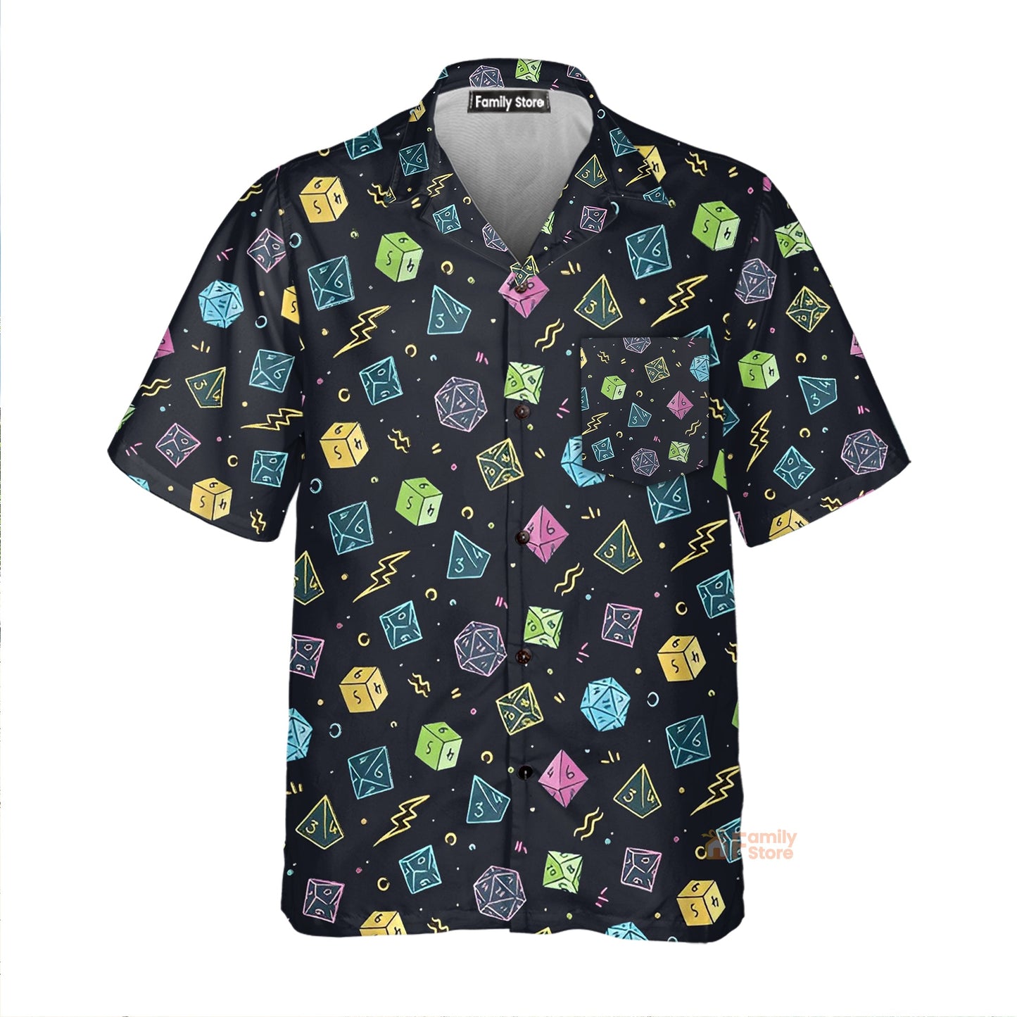 Dnd Blue Dungeons And Dragons Dnd - Hawaiian Shirt