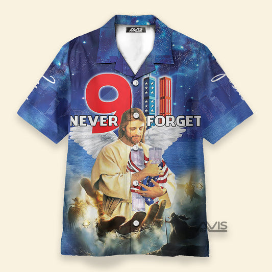 Faith Inspired Bless 911 Day Never Forget - Hawaiian Shirt