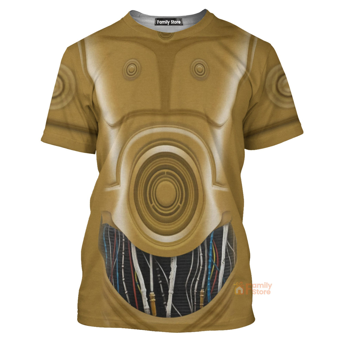 C3PO Stwa Costume T-shirt For Men