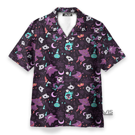 Lavender Town PoMo Pattern Hawaiian Shirt