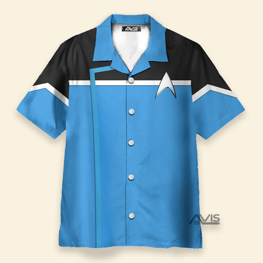 SaTr Dress Uniform Science Division Cool Cosplay Costume - Hawaiian Shirt