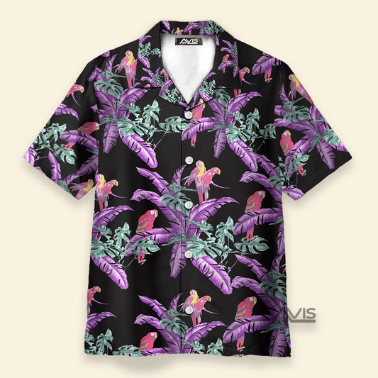 Tom Selleck Magnum Pi Jungle Bird Black Costume Cosplay - Hawaii Shirt