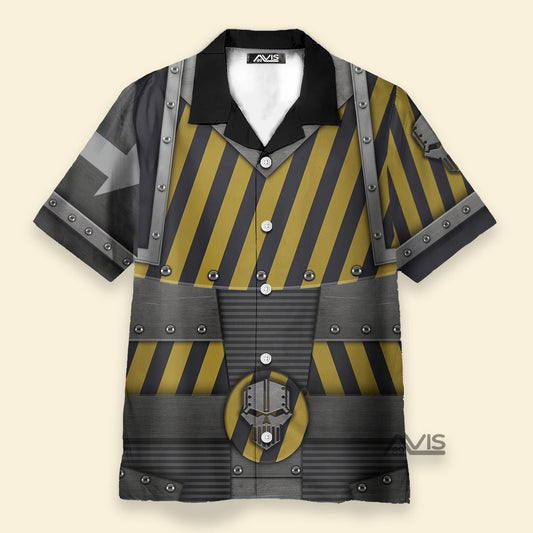 Warhammer The Iron Warriors Legion Colour Scheme - Costume Cosplay Hawaiian Shirt CSWRH115