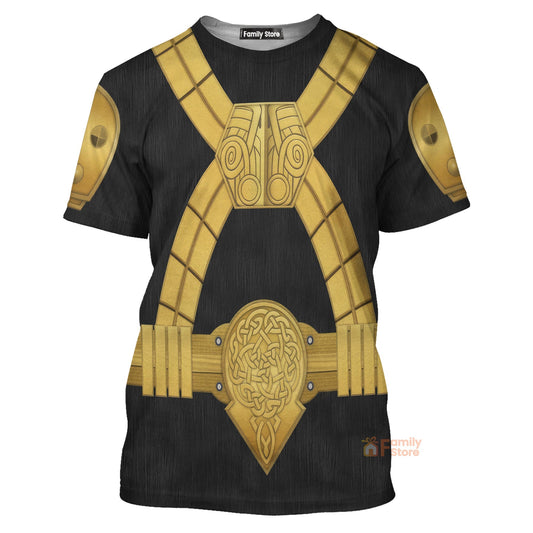 Stwa Black Krrsantan Costume T-Shirt For Men And Women CSSWR031