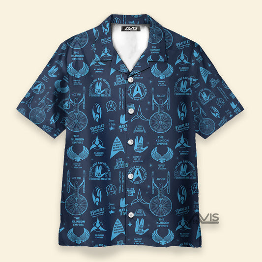 Trekkie SaTr Pattern Hawaiian Shirt