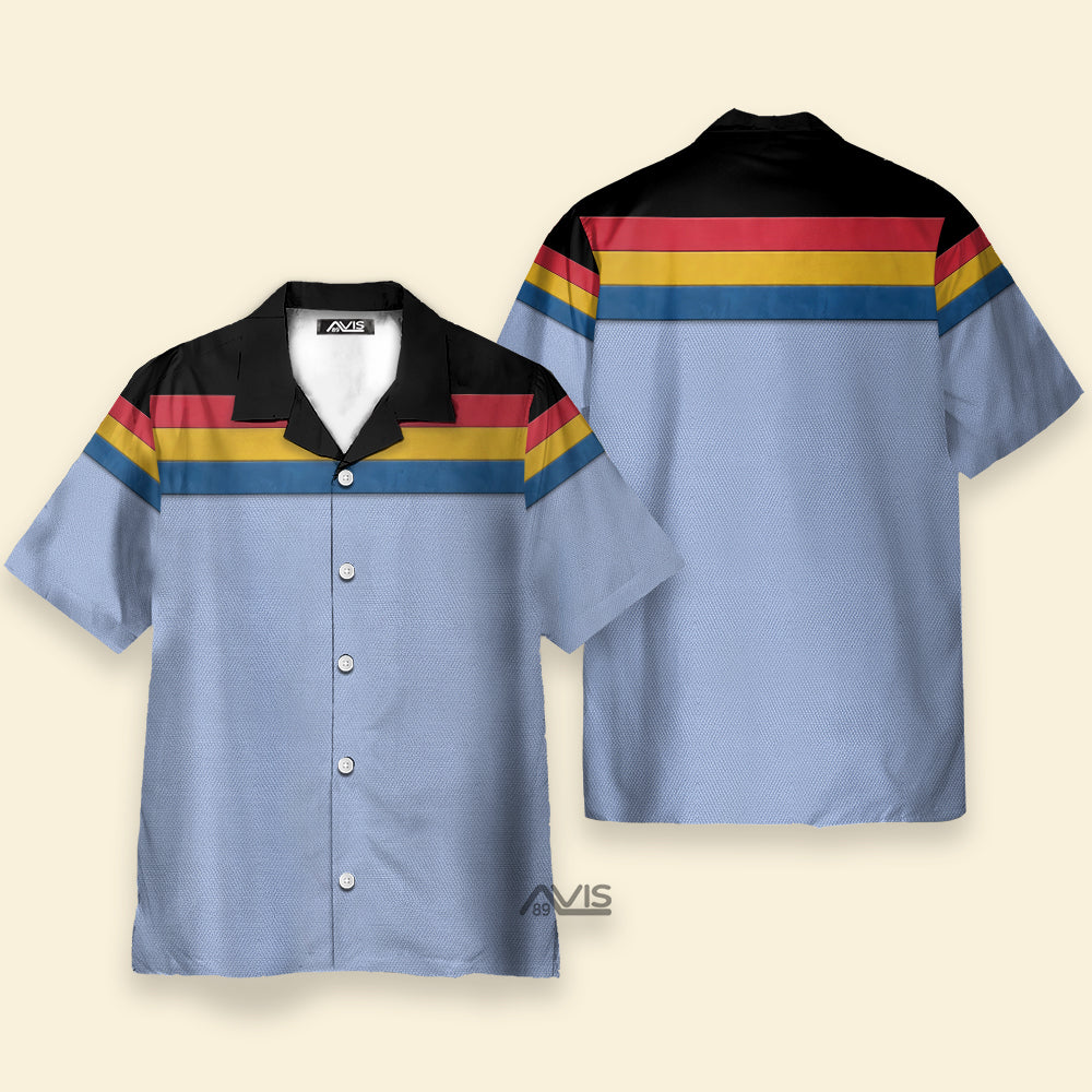 SaTr Wesley Crusher Cool Costume Cosplay - Hawaiian Shirt