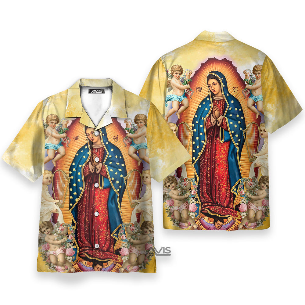 Faith-Inspired Guadalupe - Hawaiian Shirt