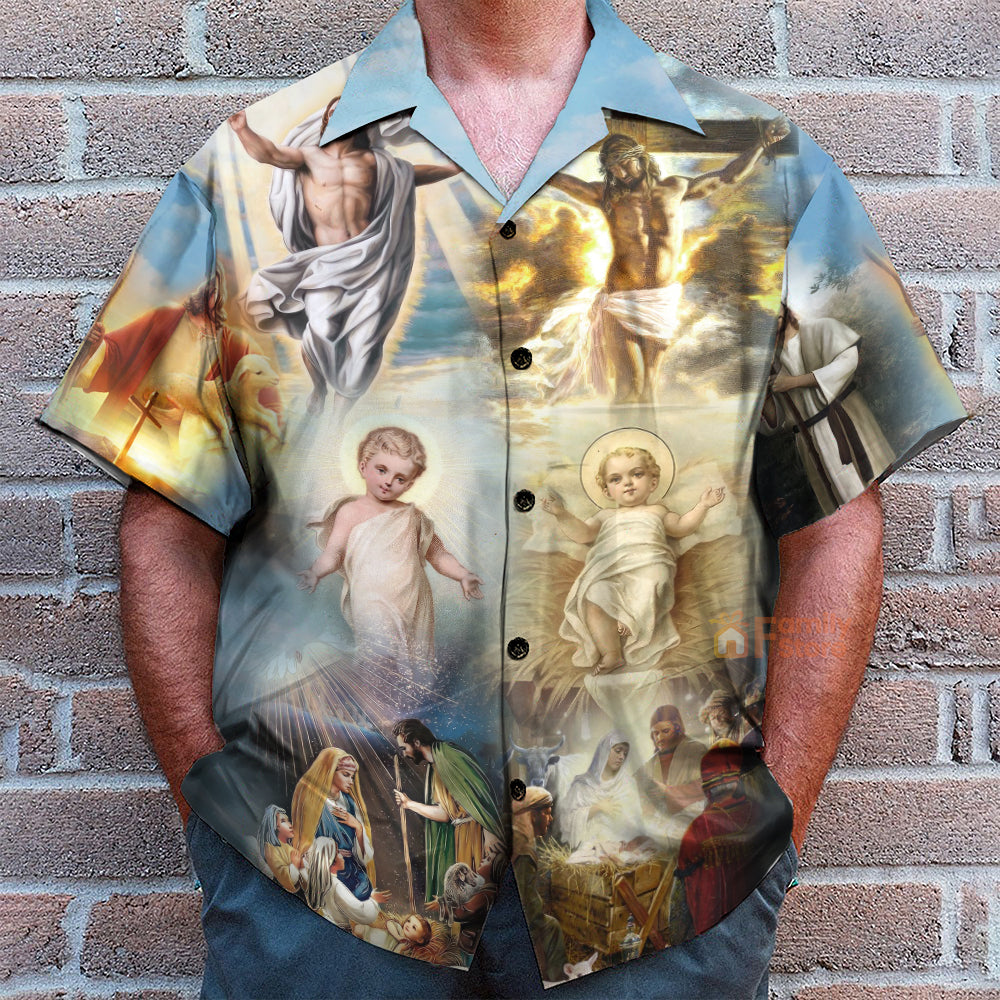 The Life of Jesus Aloha Hawaiian Shirts