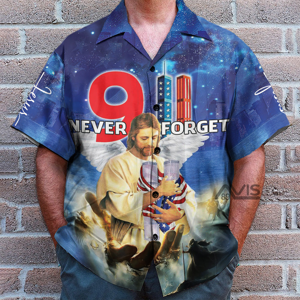 Faith Inspired Bless 911 Day Never Forget - Hawaiian Shirt
