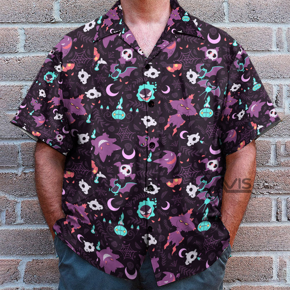 Lavender Town PoMo Pattern Hawaiian Shirt