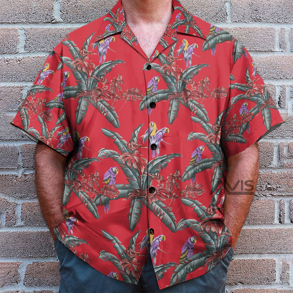 Tom Selleck, Jungle Bird Magnum PI Costume Cosplay - Hawaii Shirt