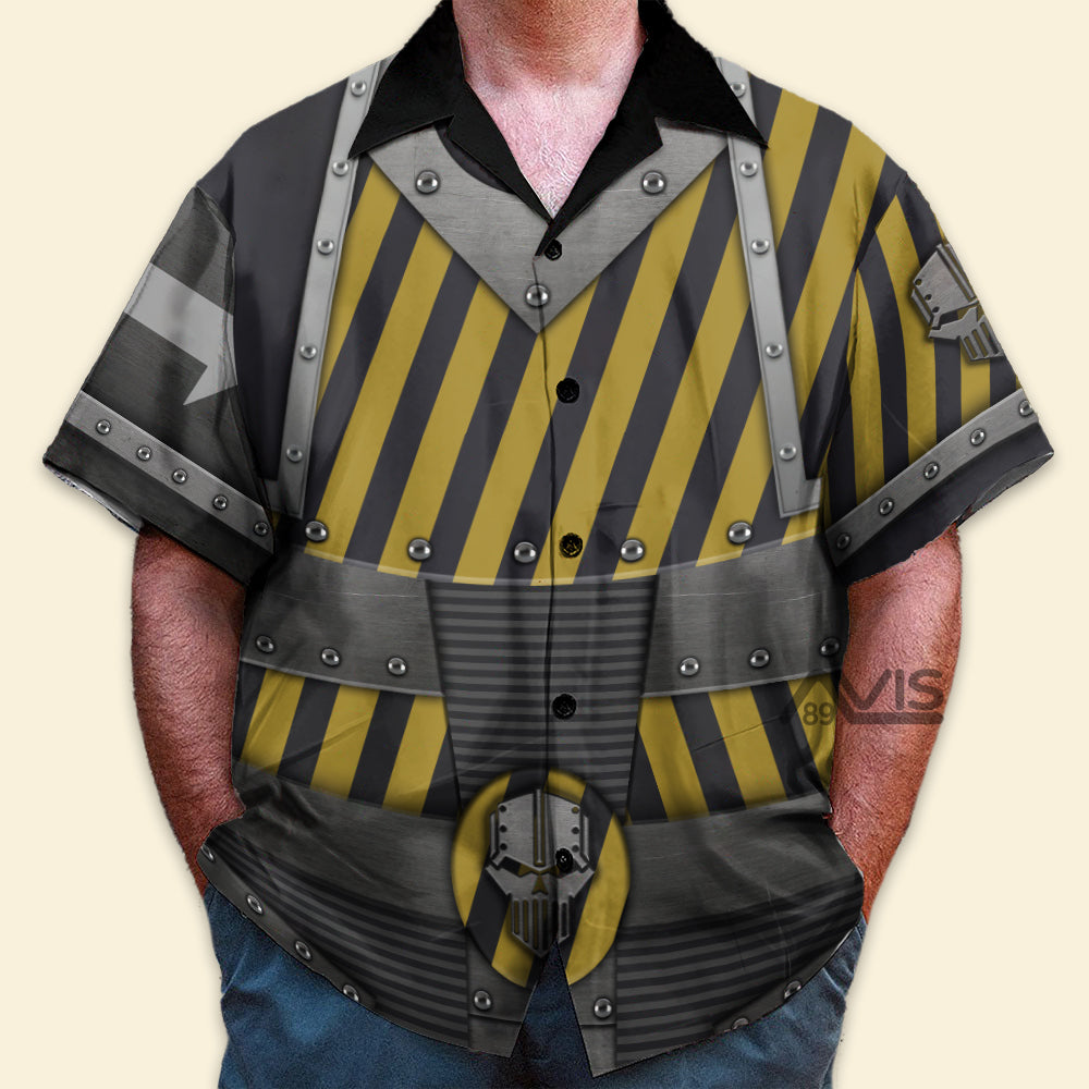 Warhammer The Iron Warriors Legion Colour Scheme - Costume Cosplay Hawaiian Shirt CSWRH115