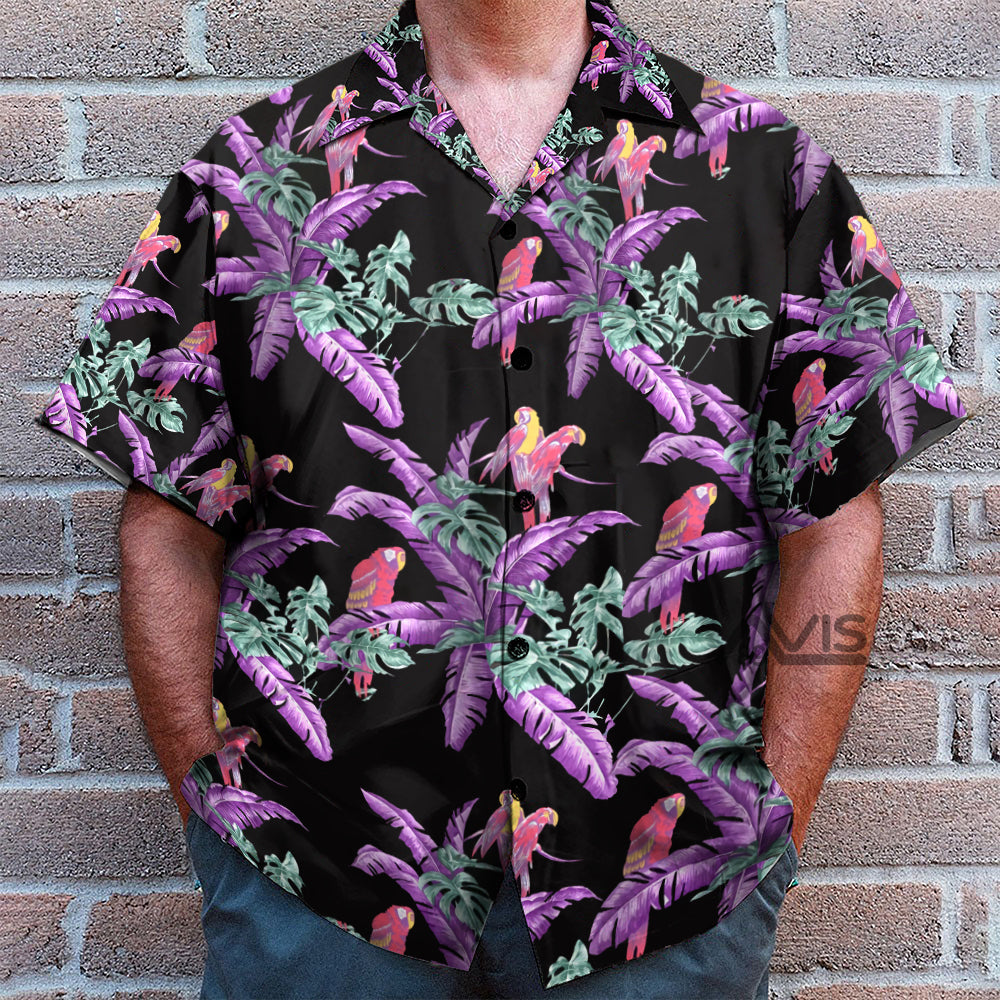 Tom Selleck Magnum Pi Jungle Bird Black Costume Cosplay - Hawaii Shirt
