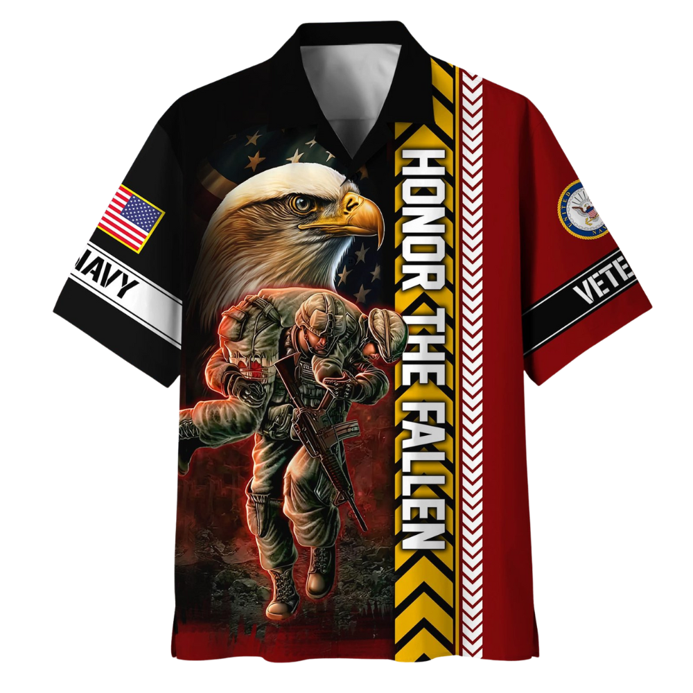 Honor The Fallen Eagle Tribute - Hawaiian Shirt - Patriotic Gift For Veterans | HN02