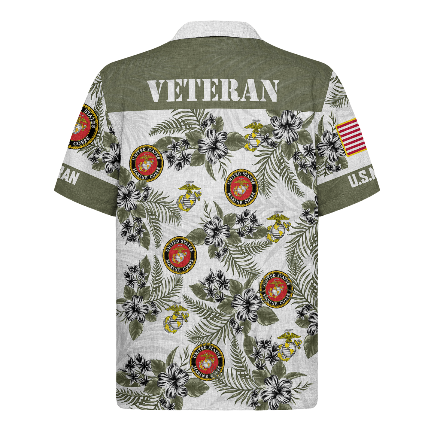 Us Marines Veteran - Hawaiian Shirt -  Patriotic Gift For Veterans | HN02