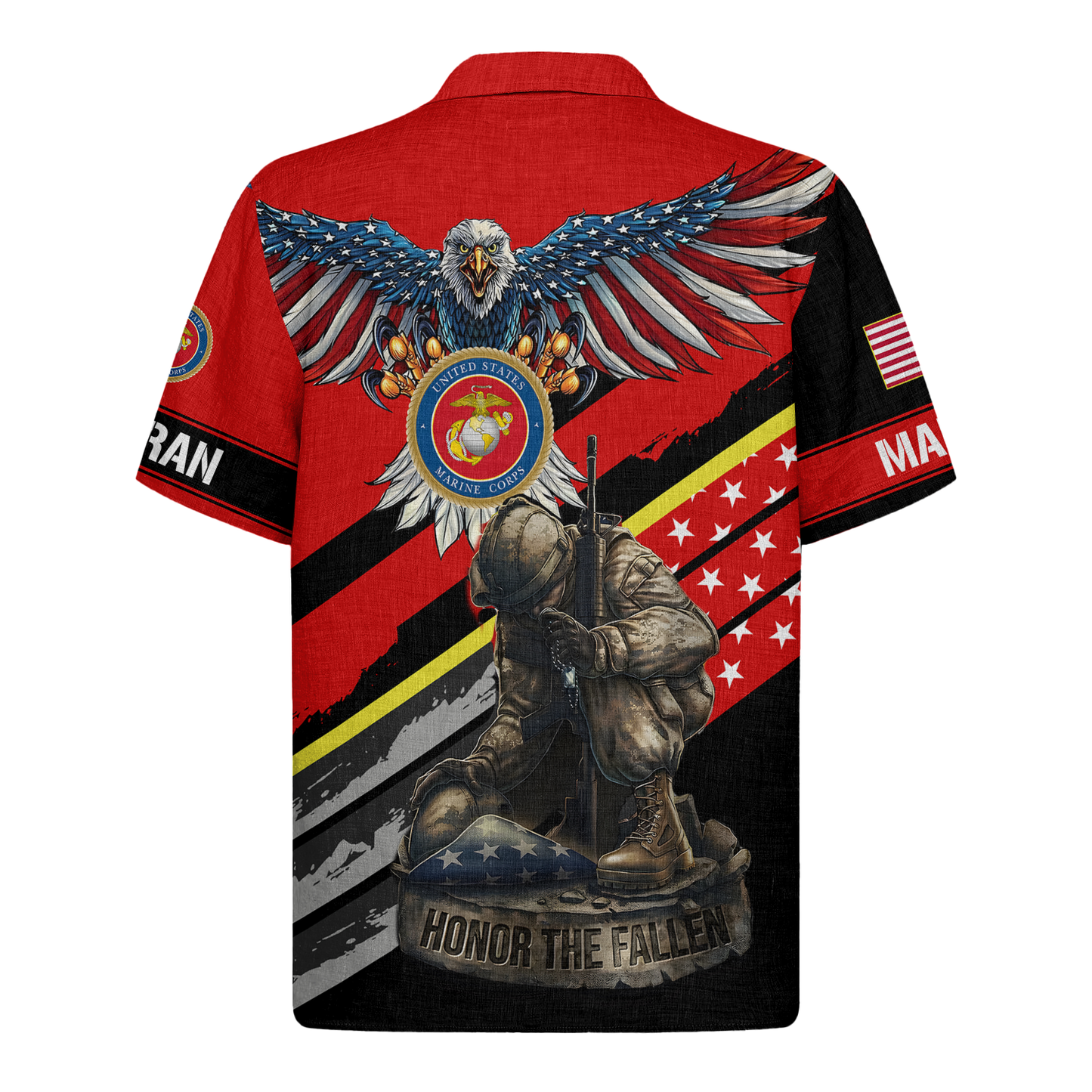U.S. Marine Honor The Fallen - Hawaiian Shirt -  Patriotic Gift For Veterans | HN02