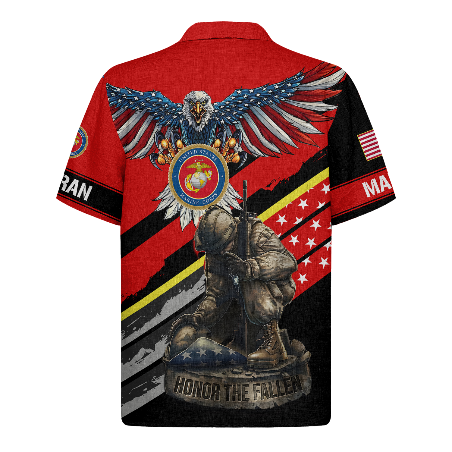 U.S. Marine Honor The Fallen - Hawaiian Shirt -  Patriotic Gift For Veterans | HN02