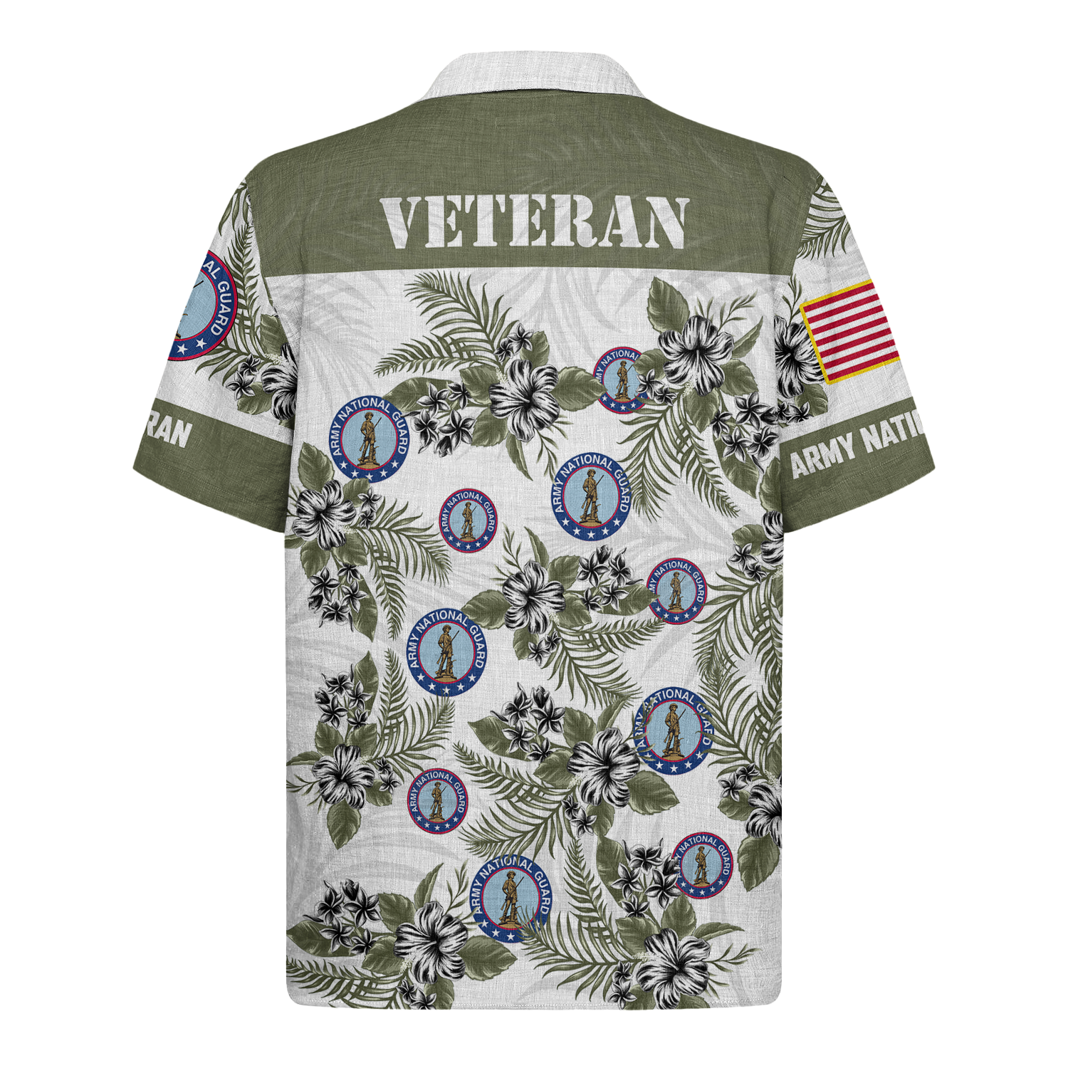 Army National Guard Military Veteran Tropical - Hawaiian Shirt - Patriotic Gift For Veterans | HN02