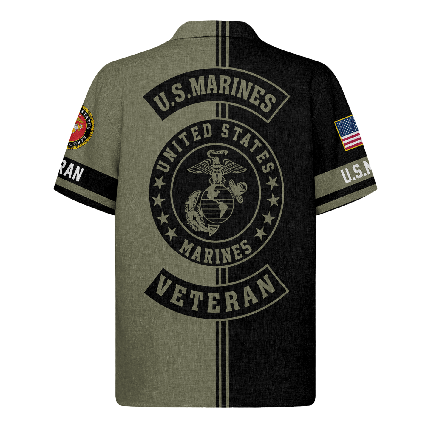 United States Marines - Hawaiian Shirt -  Patriotic Gift For Veterans | HN02