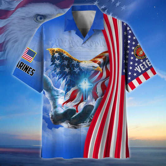 American Eagle We The People Tribute - Hawaiian Shirt - Patriotic Gift For Veterans | HN02