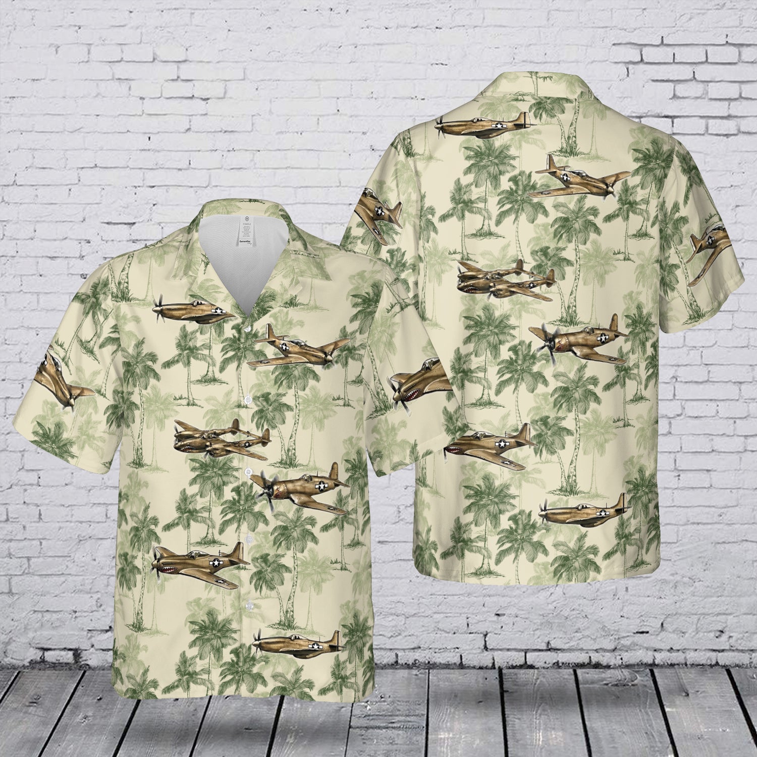US Air Force Classic Aircraft Hawaiian Shirt