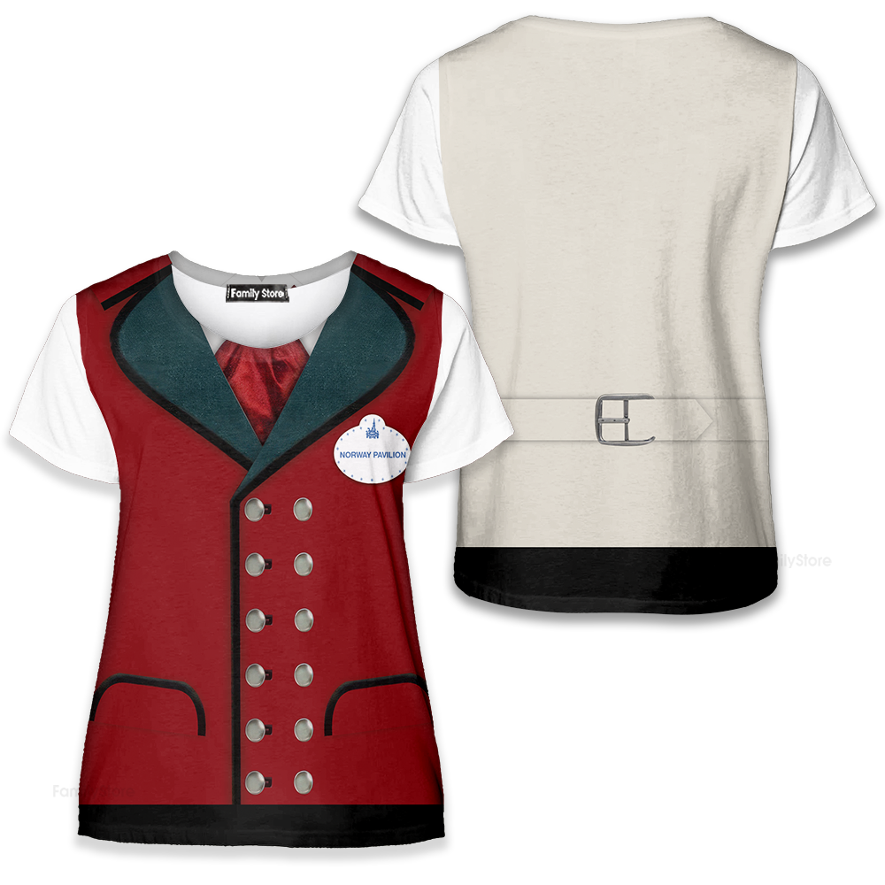 Epcot Norway Pavilion Disney Costume T-shirt For Men