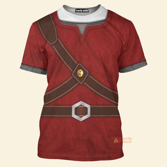 Knights Of Skyloft Red Cosplay Costume - 3D TShirt ZDHS52