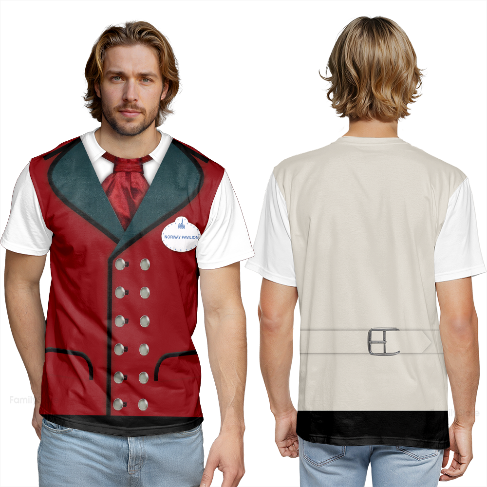 Epcot Norway Pavilion Disney Costume T-shirt For Men