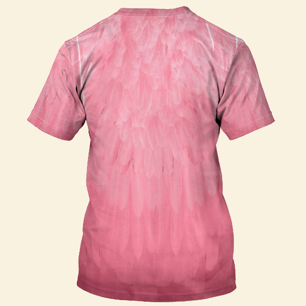 Halloween Costume Flamingo Costume Adult T-Shirt