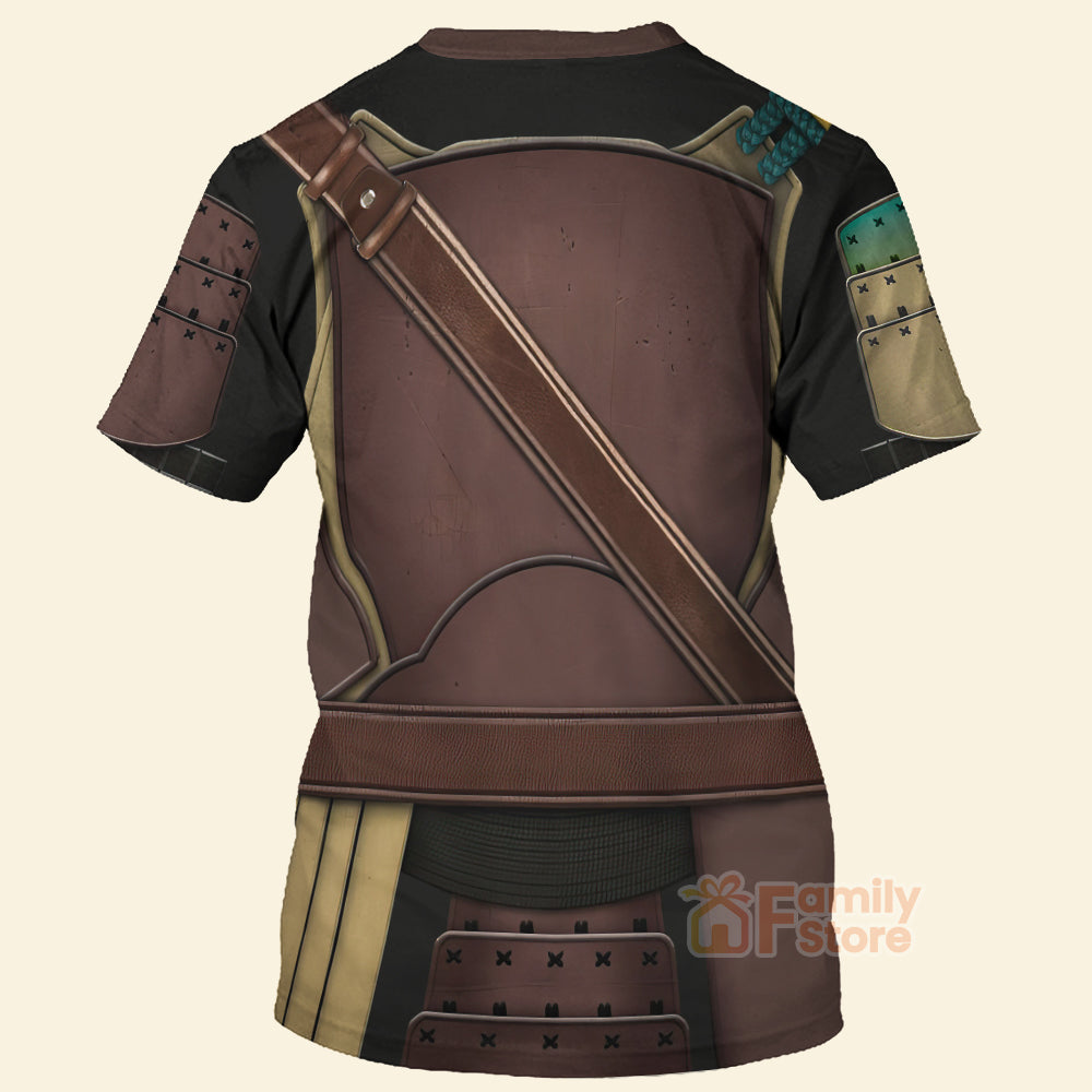 Stwa Mandalorian Samurai Cosplay - 3D TShirt CSSWR036