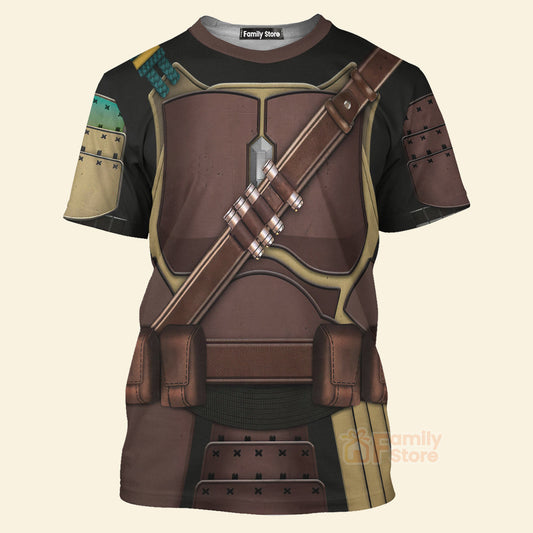 Stwa Mandalorian Samurai Cosplay - 3D TShirt CSSWR036